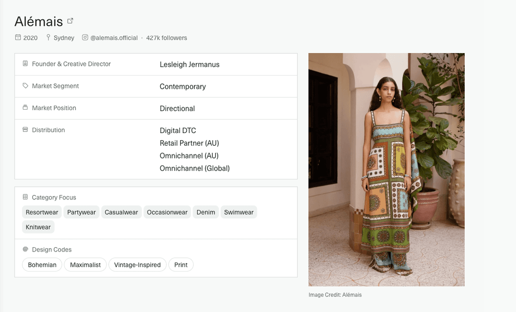 Alemais brand card preview